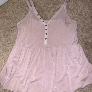 Pink American Eagle Cropped Tank Top